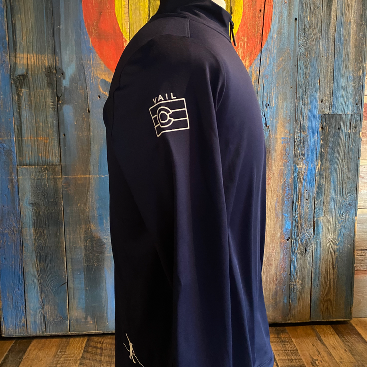 Women's 1/4 Zip Navy Mid Layer