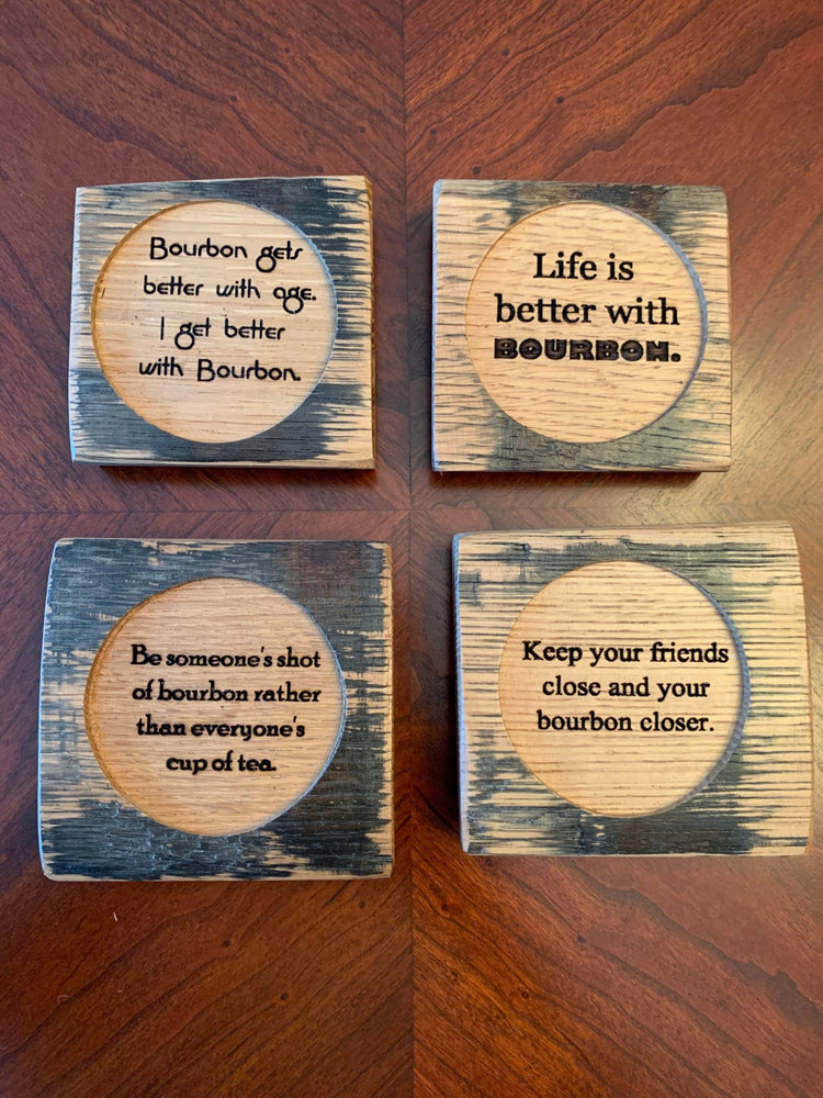 Bourbon Whiskey Themed Coasters - 10th Mountain Whiskey