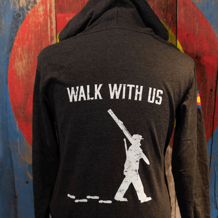 Walk With Us - Zip Hooded Sweatshirt - 10th Mountain Whiskey