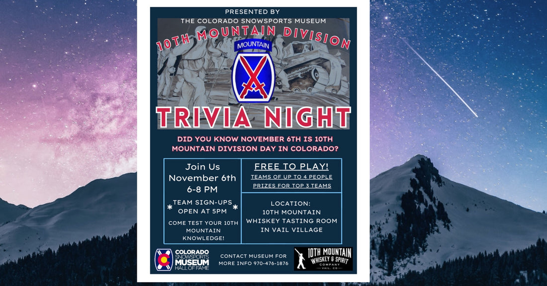 Join Us for 10th Mountain Trivia Night!