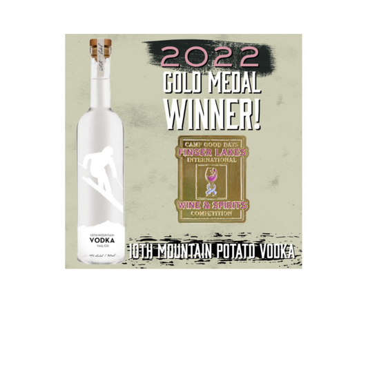 10TH Mountain Vodka Wins a Gold Medal at the Finger Lakes International Wine & Spirits Competition- By Grace Arthur