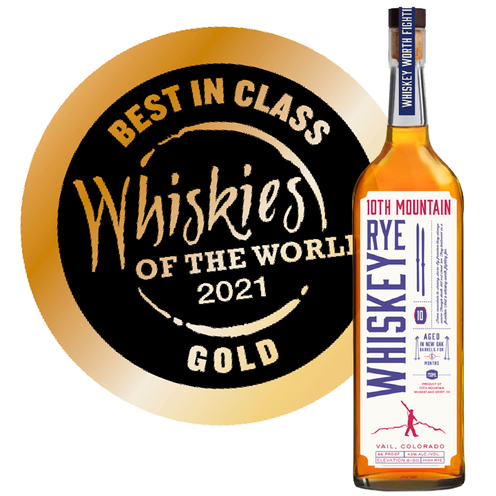 10th Mountain Whiskey Wins Gold at Whiskies of the world