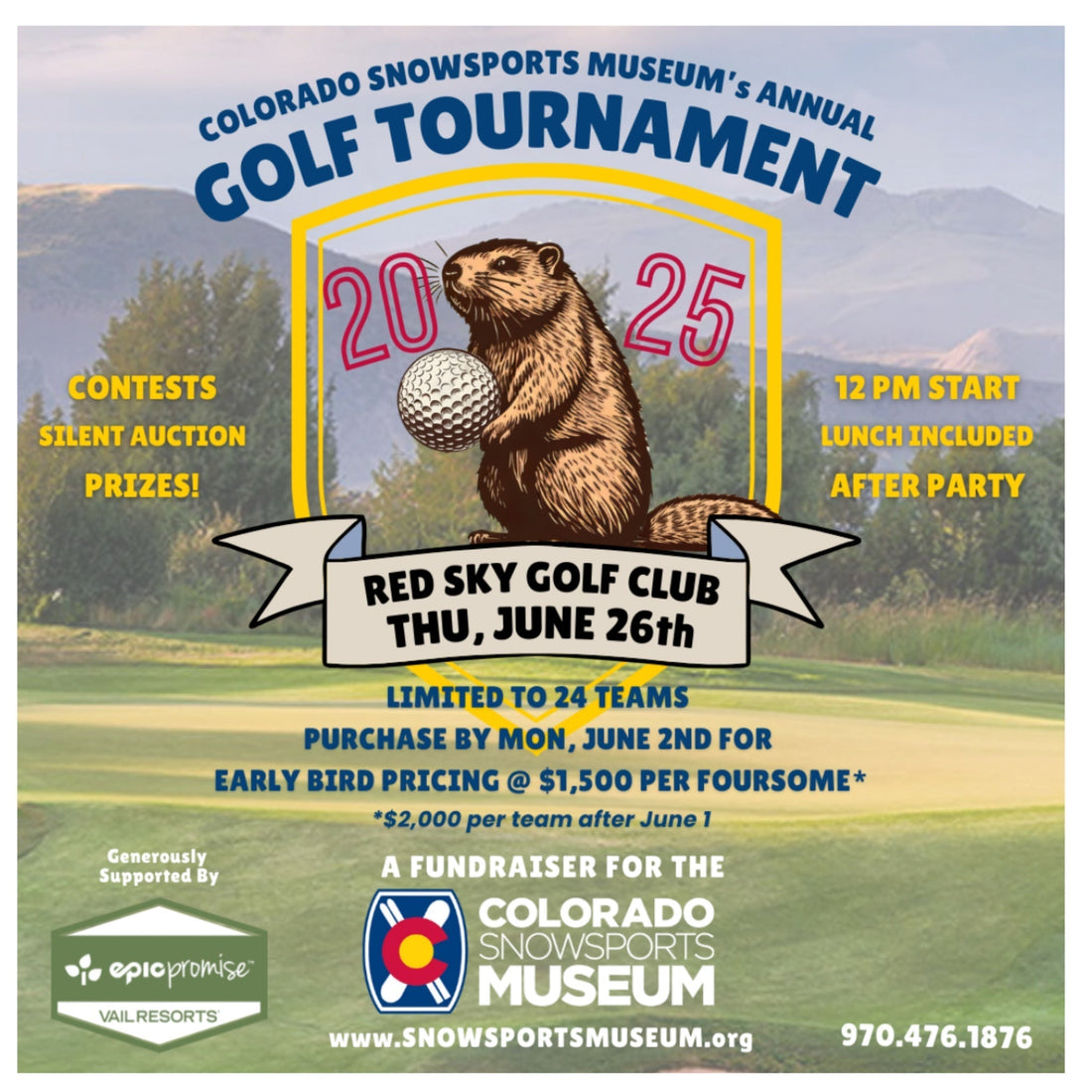 Join Us for the Colorado Snowsports Museum's Annual Golf Tournament! - 10th Mountain Whiskey