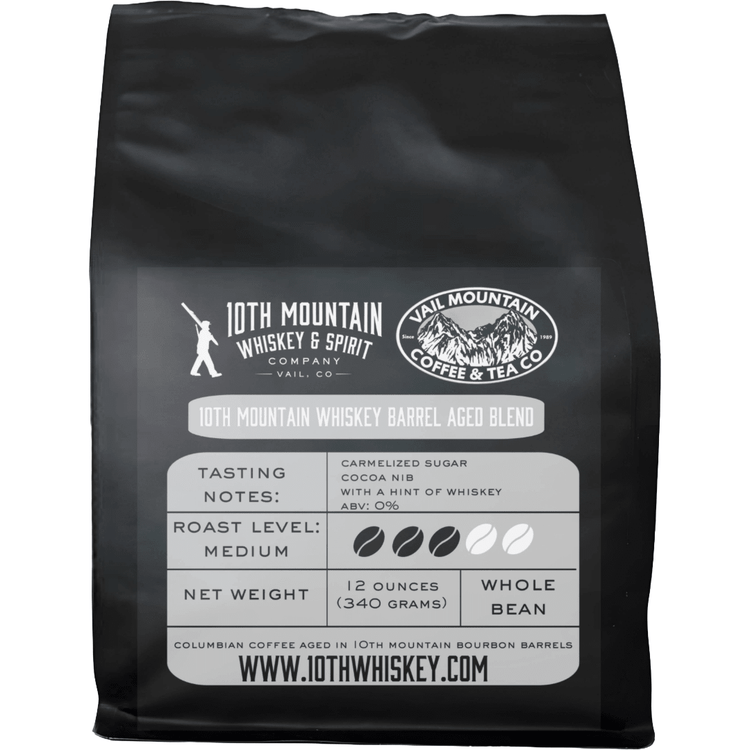 10th Mountain Bourbon Barrel Aged Coffee - 12 oz. (24 cups) - 10th Mountain Whiskey