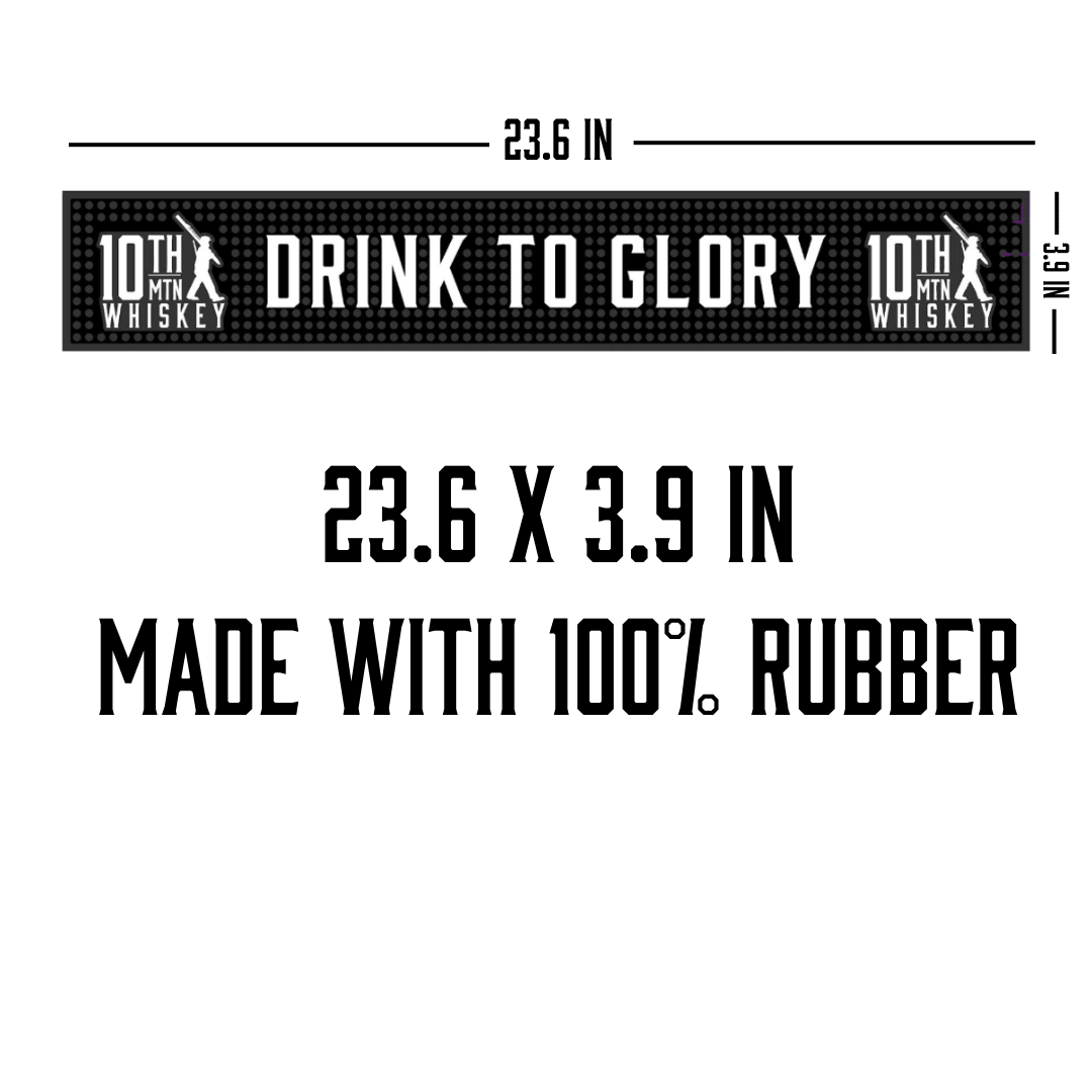 10th Mountain Whiskey Bar Mat - 10th Mountain Whiskey