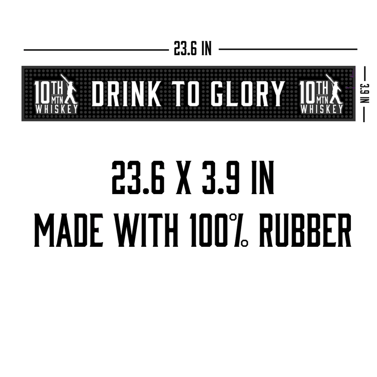 10th Mountain Whiskey Bar Mat - 10th Mountain Whiskey