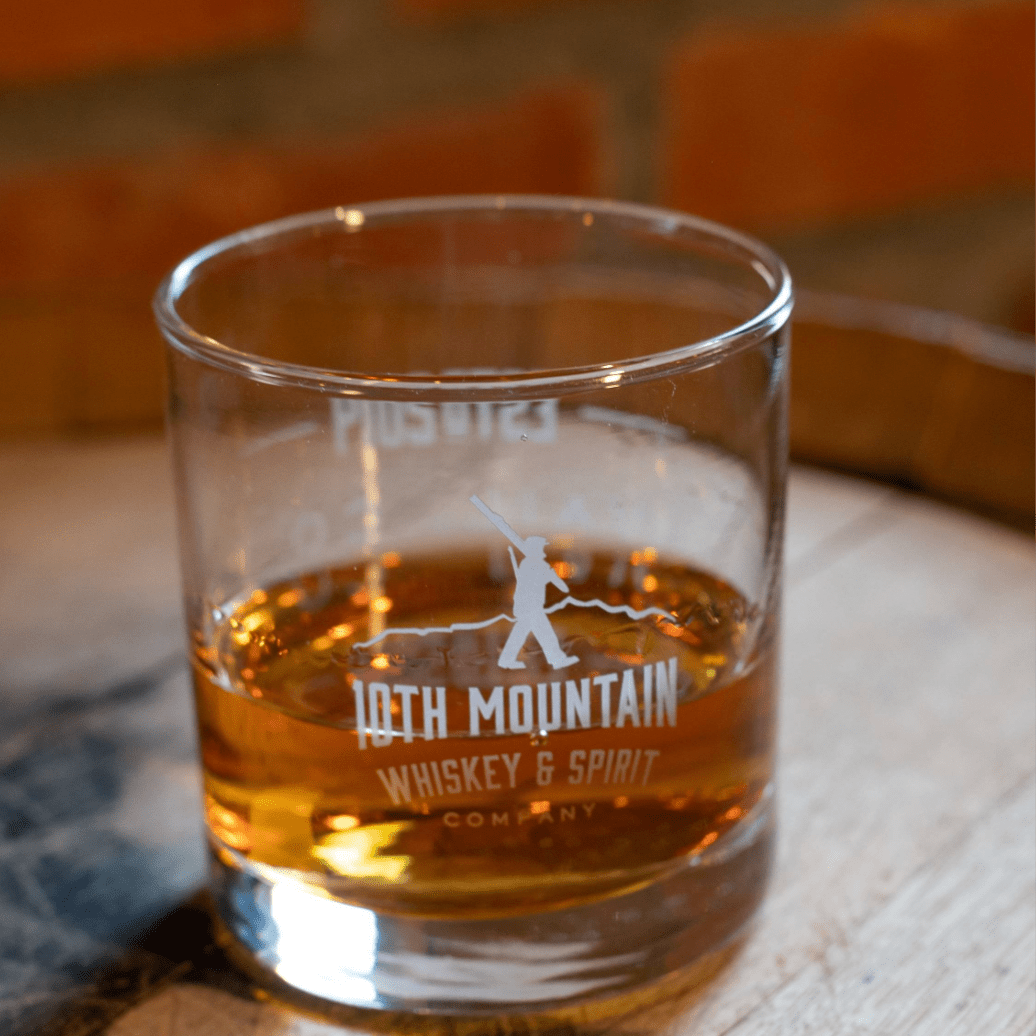 10th Mountain Whiskey Rocks Glass - 10th Mountain Whiskey