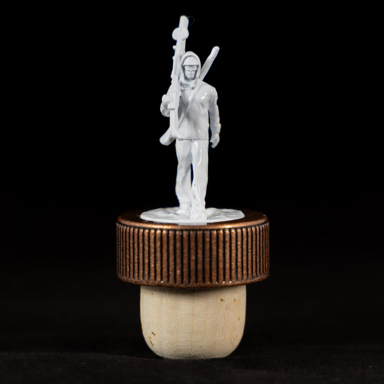 10th Mountain Whiskey Soldier Cork Bottle Topper for Bourbon - 10th Mountain Whiskey