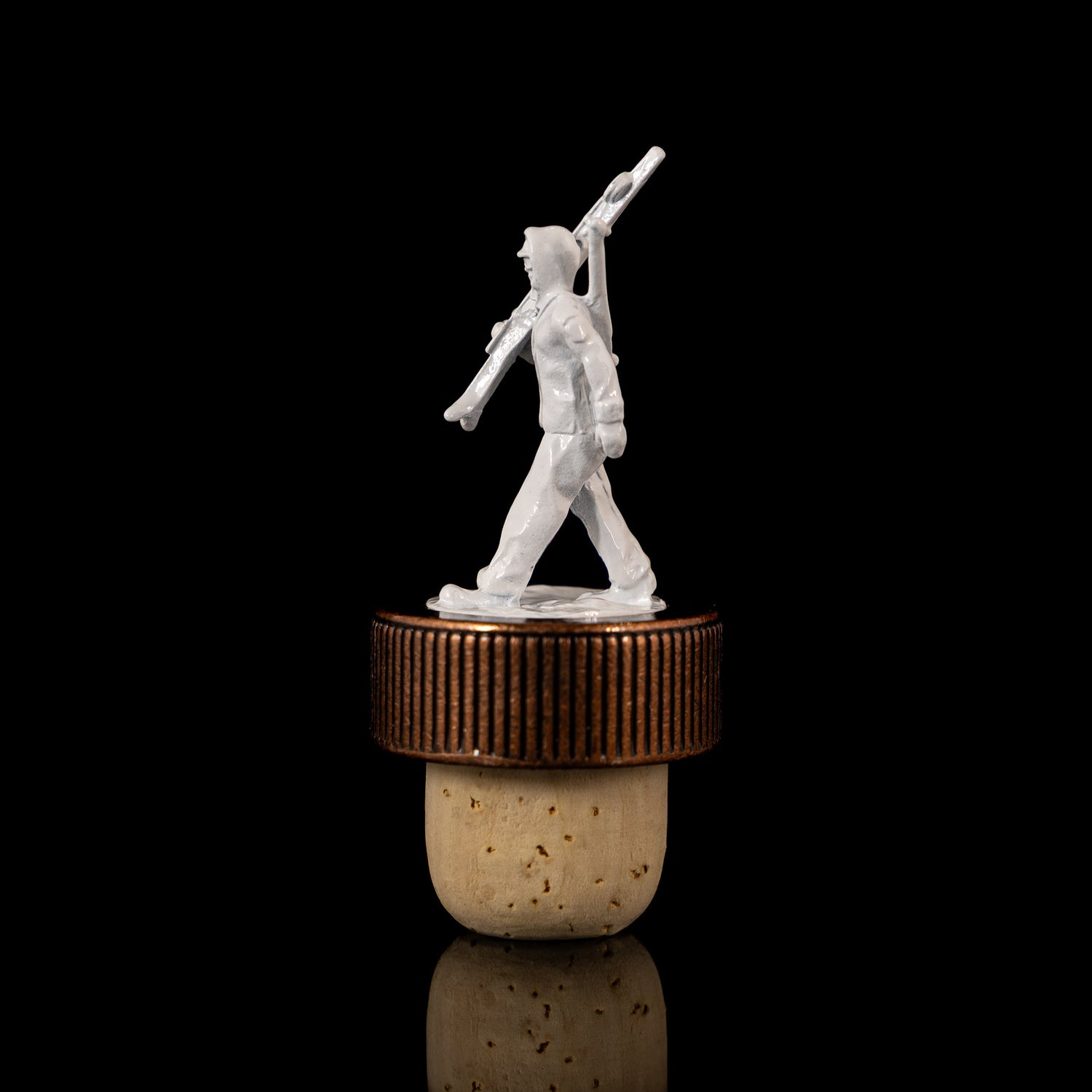 10th Mountain Whiskey Soldier Cork Bottle Topper for Bourbon - 10th Mountain Whiskey