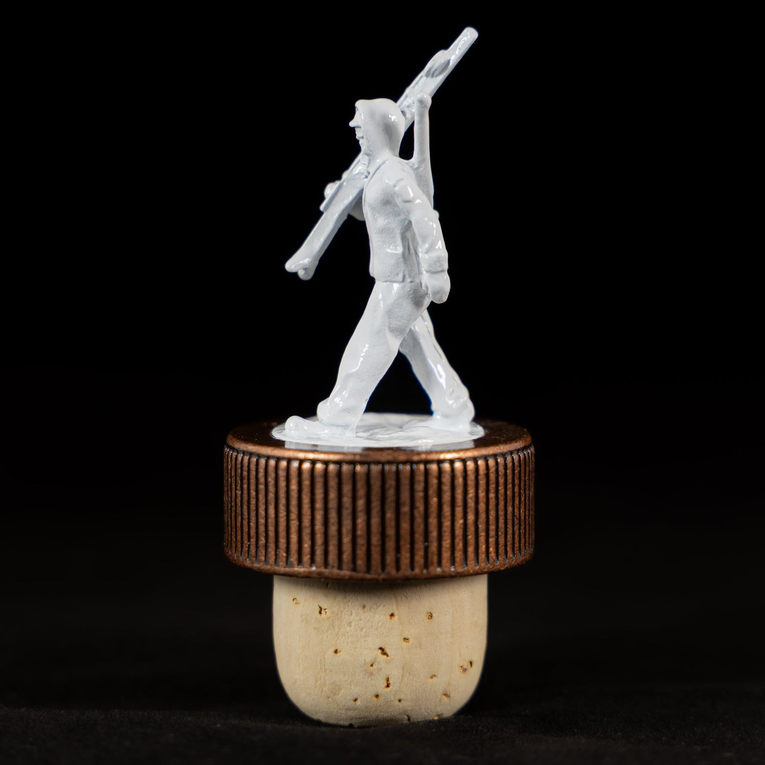 10th Mountain Whiskey Soldier Cork Bottle Topper for Bourbon - 10th Mountain Whiskey