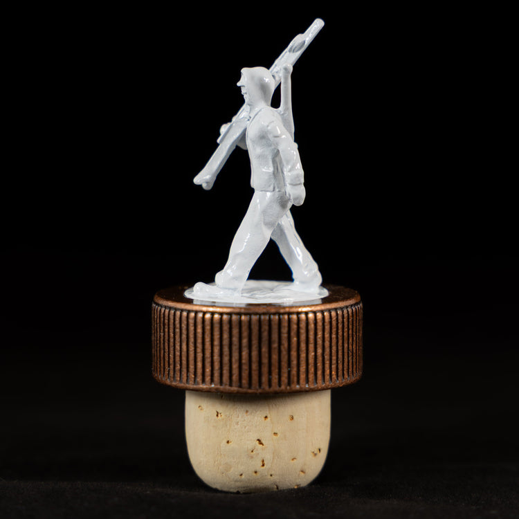 10th Mountain Whiskey Soldier Cork Bottle Topper for Bourbon - 10th Mountain Whiskey