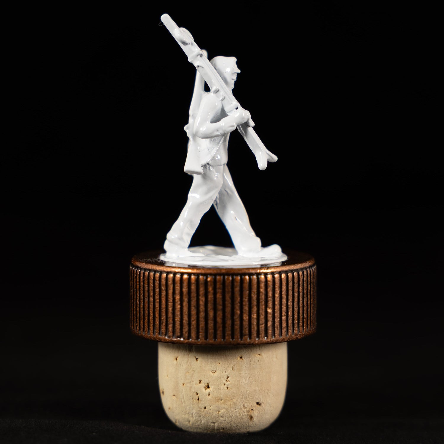 10th Mountain Whiskey Soldier Cork Bottle Topper for Bourbon