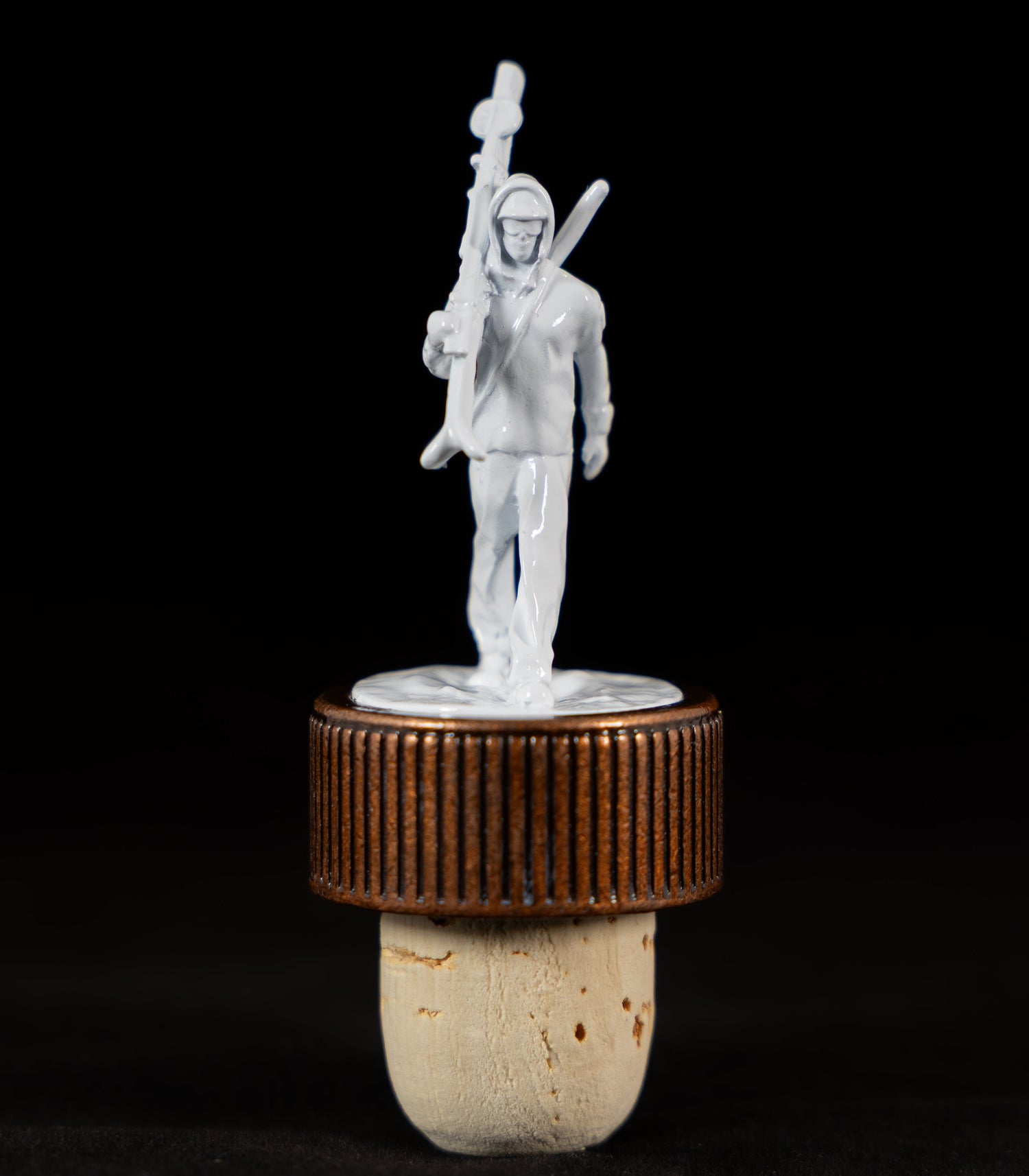 10th Mountain Whiskey Soldier Cork Bottle Topper for Rye, Potato Vodka, or Single Malt - 10th Mountain Whiskey