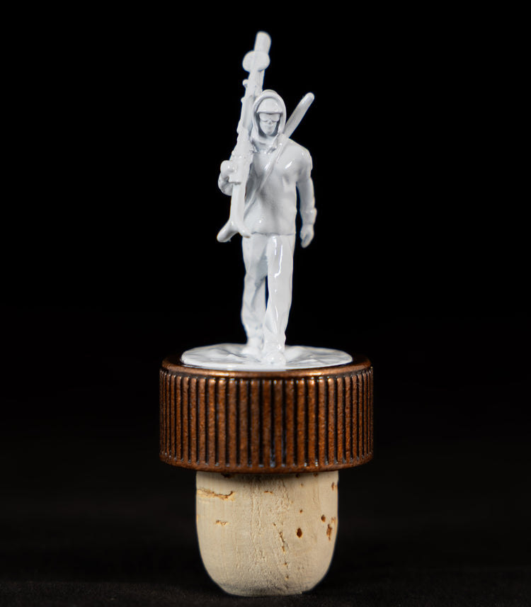10th Mountain Whiskey Soldier Cork Bottle Topper for Rye, Potato Vodka, or Single Malt - 10th Mountain Whiskey