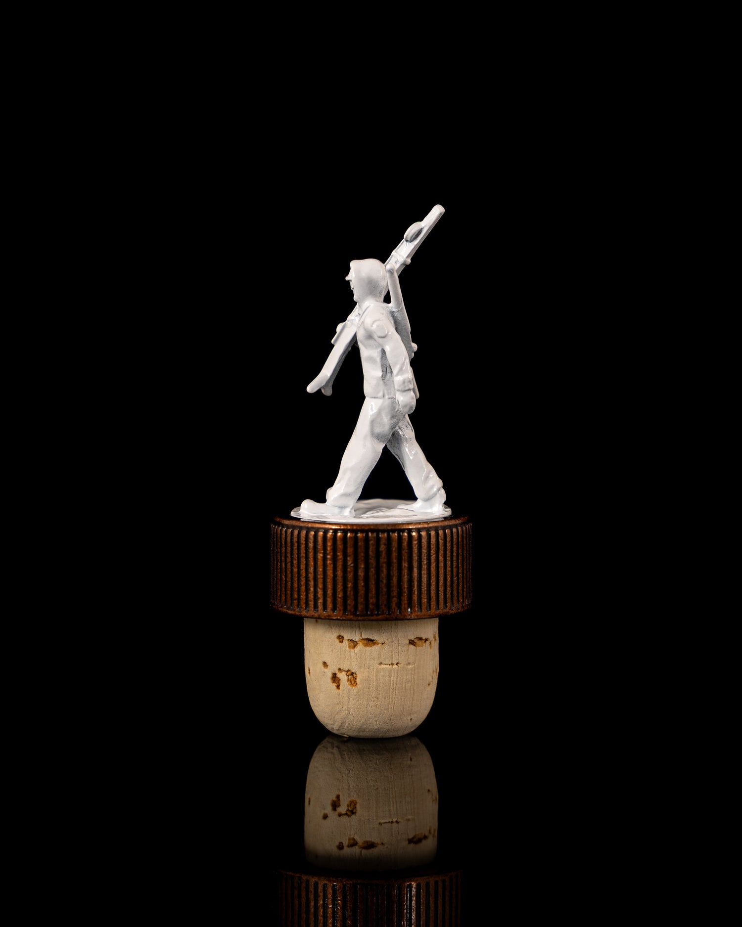 10th Mountain Whiskey Soldier Cork Bottle Topper for Rye, Potato Vodka, or Single Malt - 10th Mountain Whiskey