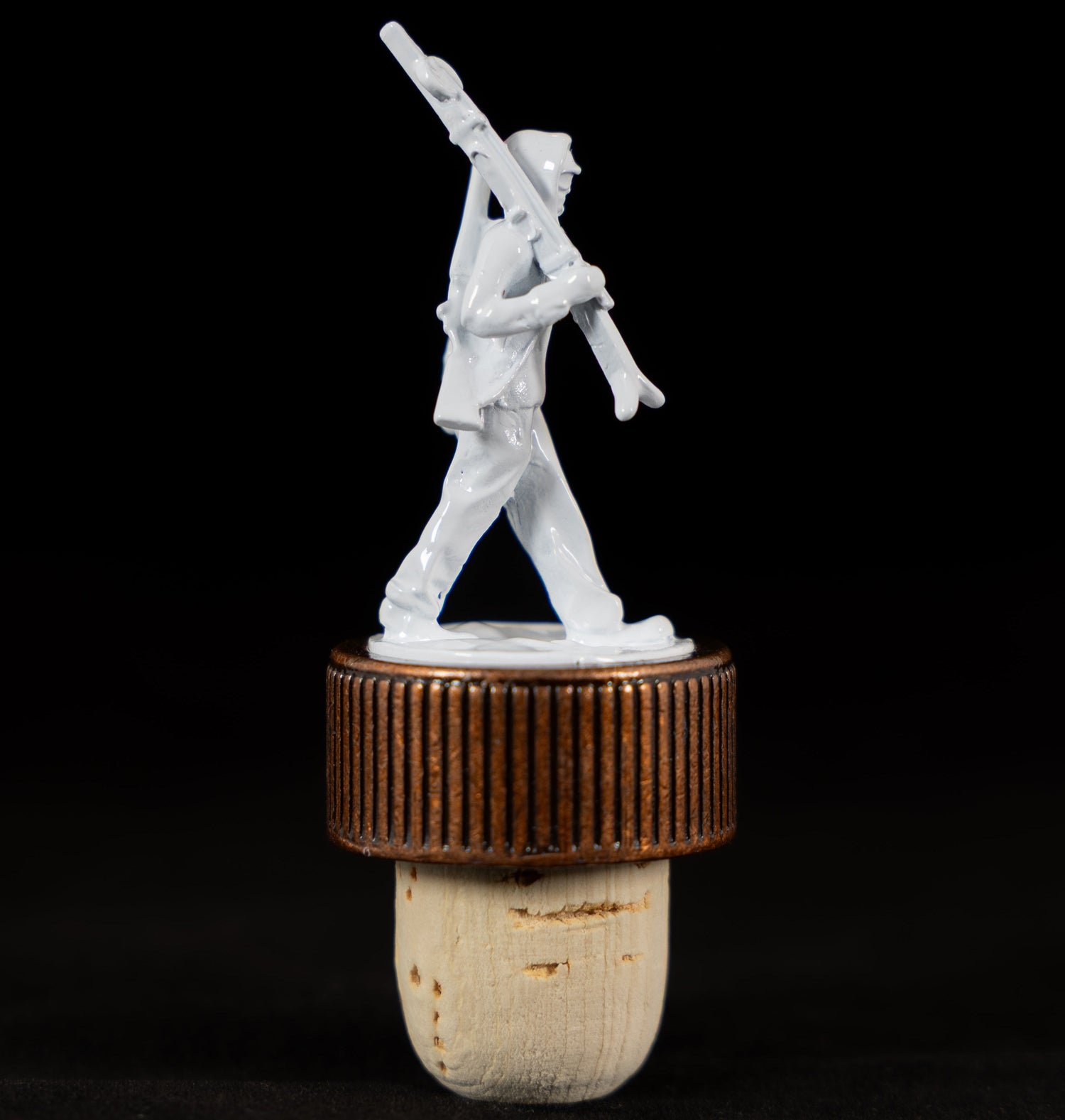 10th Mountain Whiskey Soldier Cork Bottle Topper for Rye, Potato Vodka, or Single Malt - 10th Mountain Whiskey
