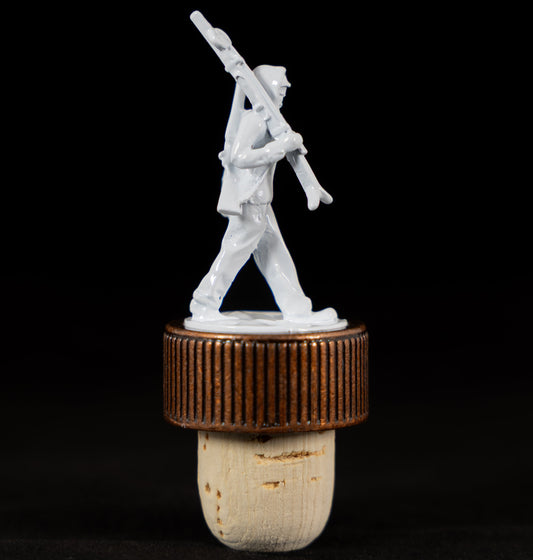 10th Mountain Whiskey Soldier Cork Bottle Topper for Rye, Potato Vodka, or Single Malt - 10th Mountain Whiskey