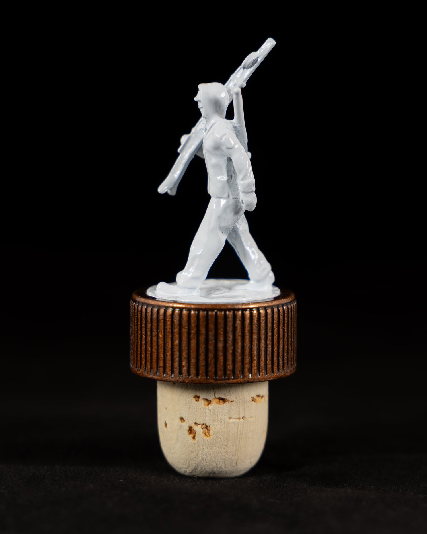 10th Mountain Whiskey Soldier Cork Bottle Topper for Rye, Potato Vodka, or Single Malt - 10th Mountain Whiskey