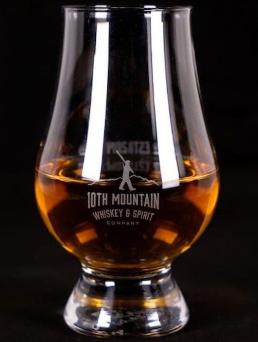 10th Mountain Whiskey Glencairn Glass