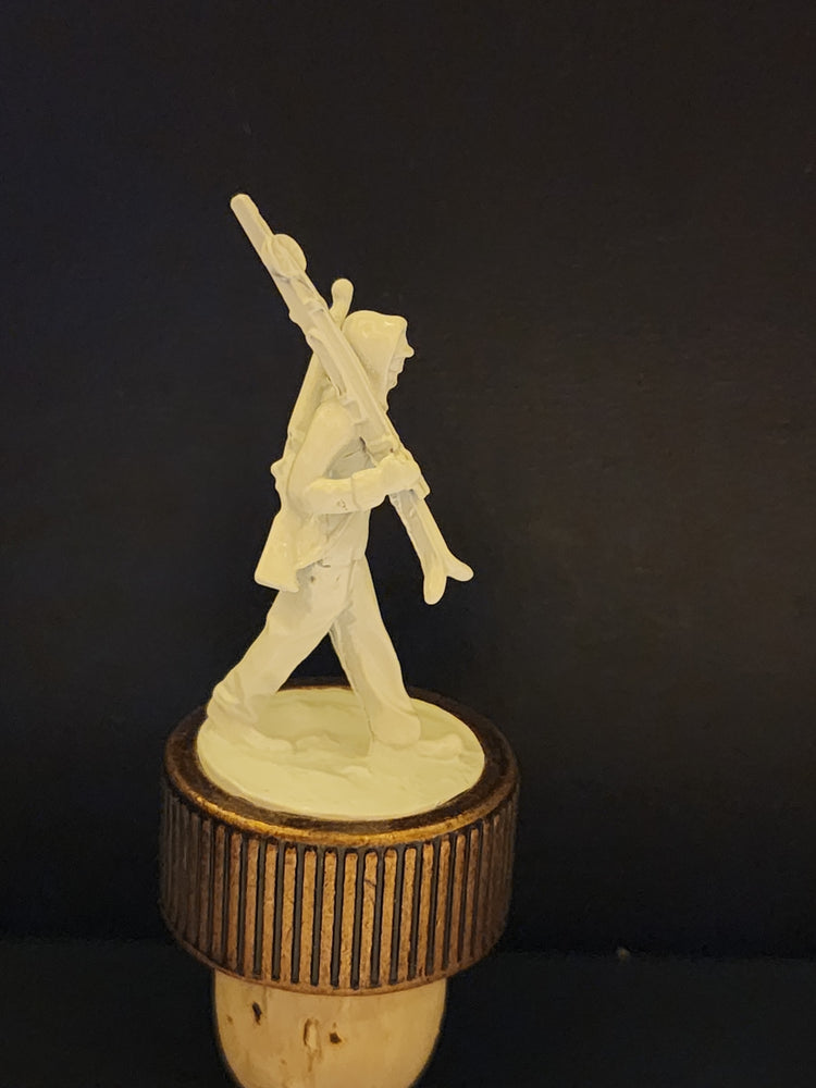 10th Mountain Whiskey Soldier Cork Bottle Topper for Bourbon