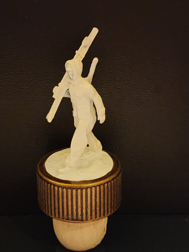 10th Mountain Whiskey Soldier Cork Bottle Topper for Bourbon