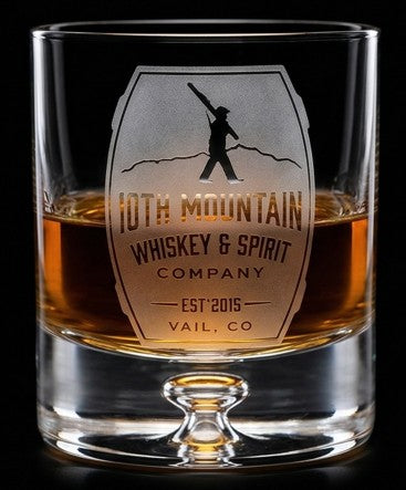 10th Mountain Crystal Rocks Glass