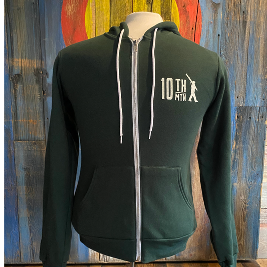 Green Zip Up Hoodie