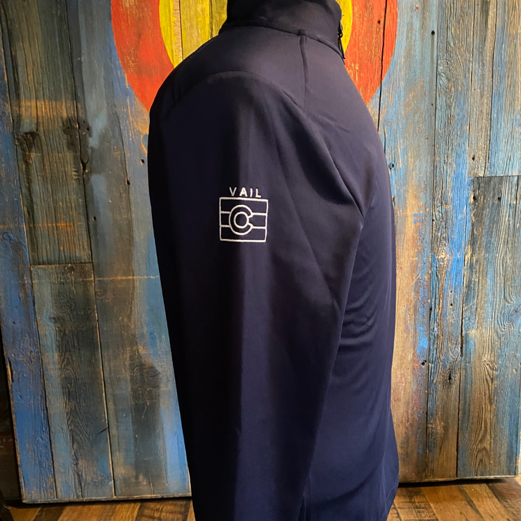 Men's 1/4 Zip Navy Mid Layer