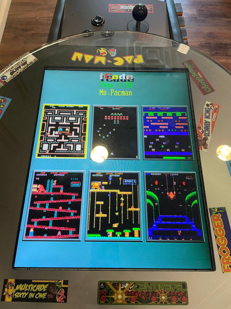 Bourbon Barrel Arcade Table - 60 Retro 8 bit Games Included - 10th Mountain Whiskey