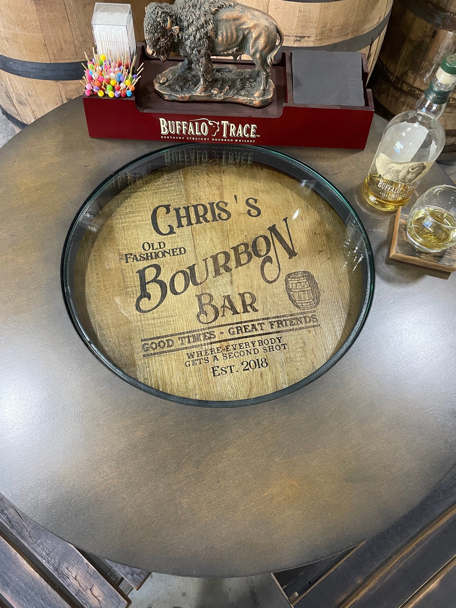 Bourbon Barrel Bistro/Pub Table Table - 10th Mountain Whiskey