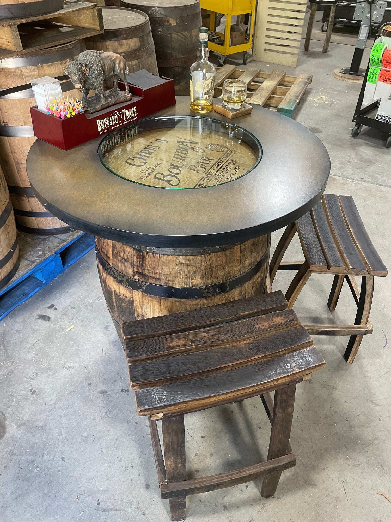 Bourbon Barrel Bistro/Pub Table Table - 10th Mountain Whiskey