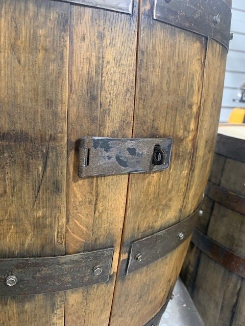 Bourbon Barrel Cabinet with multicolor LED's - engraving available - 10th Mountain Whiskey