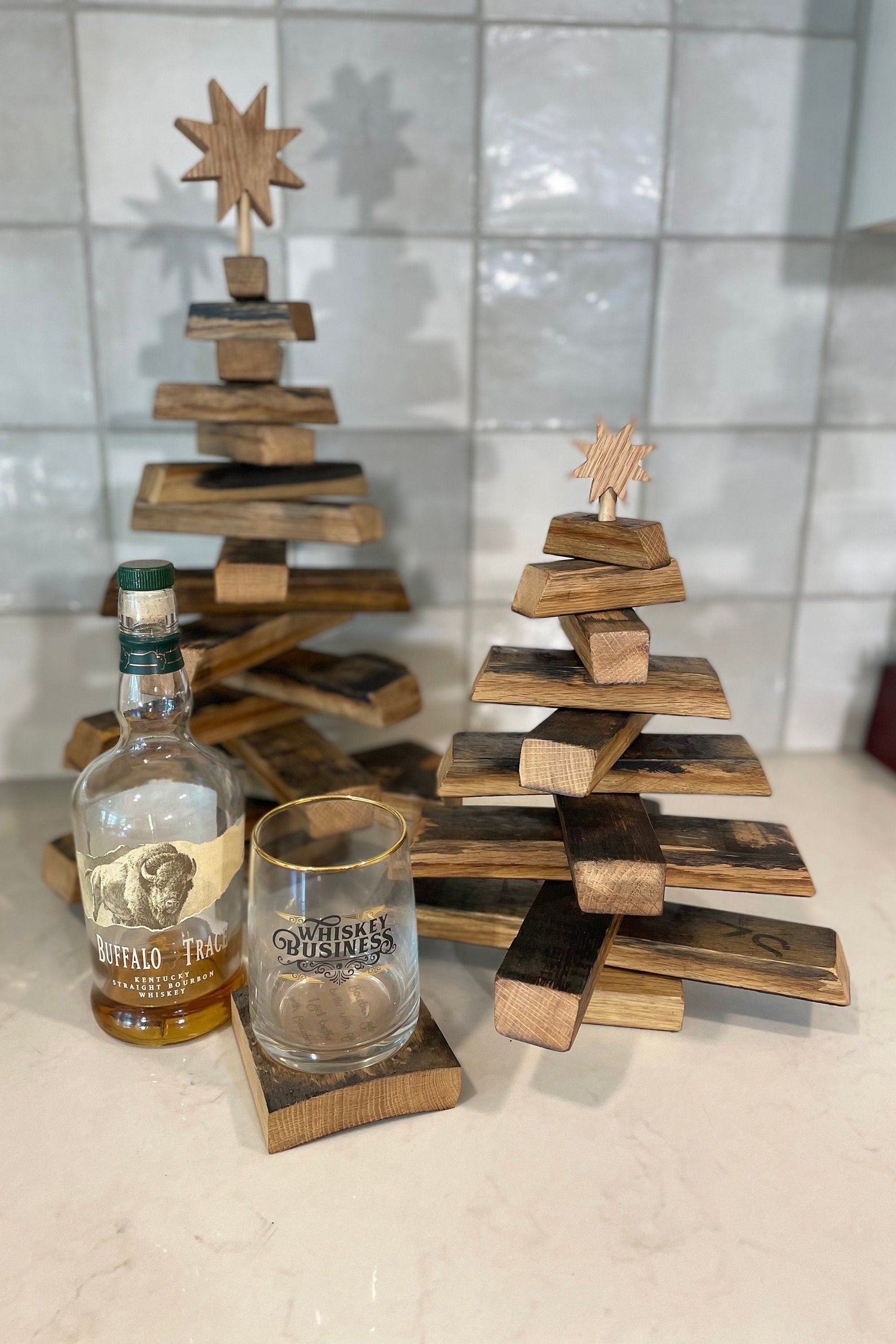 Bourbon Barrel Christmas Trees - Two sizes available - 10th Mountain Whiskey