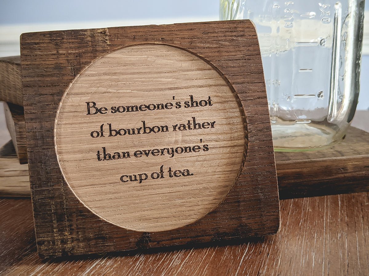 Bourbon Whiskey Themed Coasters - 10th Mountain Whiskey