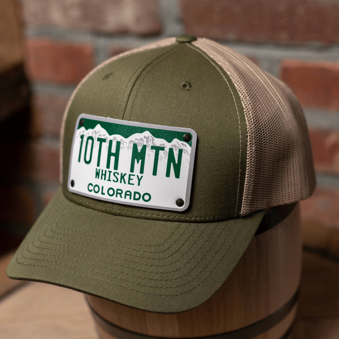 Colorado License Plate Hat - 10th Mountain Whiskey