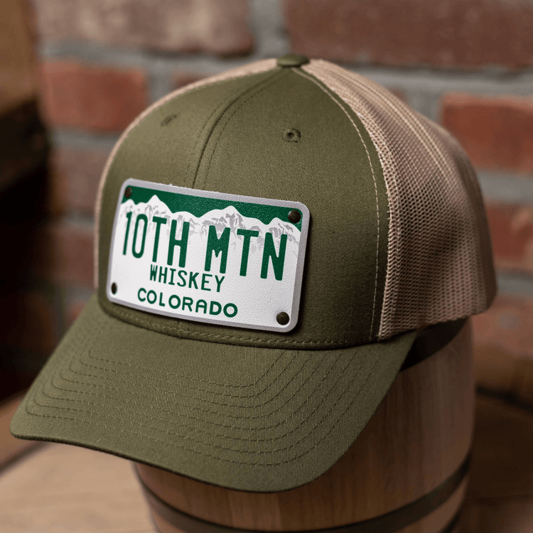 Colorado License Plate Hat - 10th Mountain Whiskey
