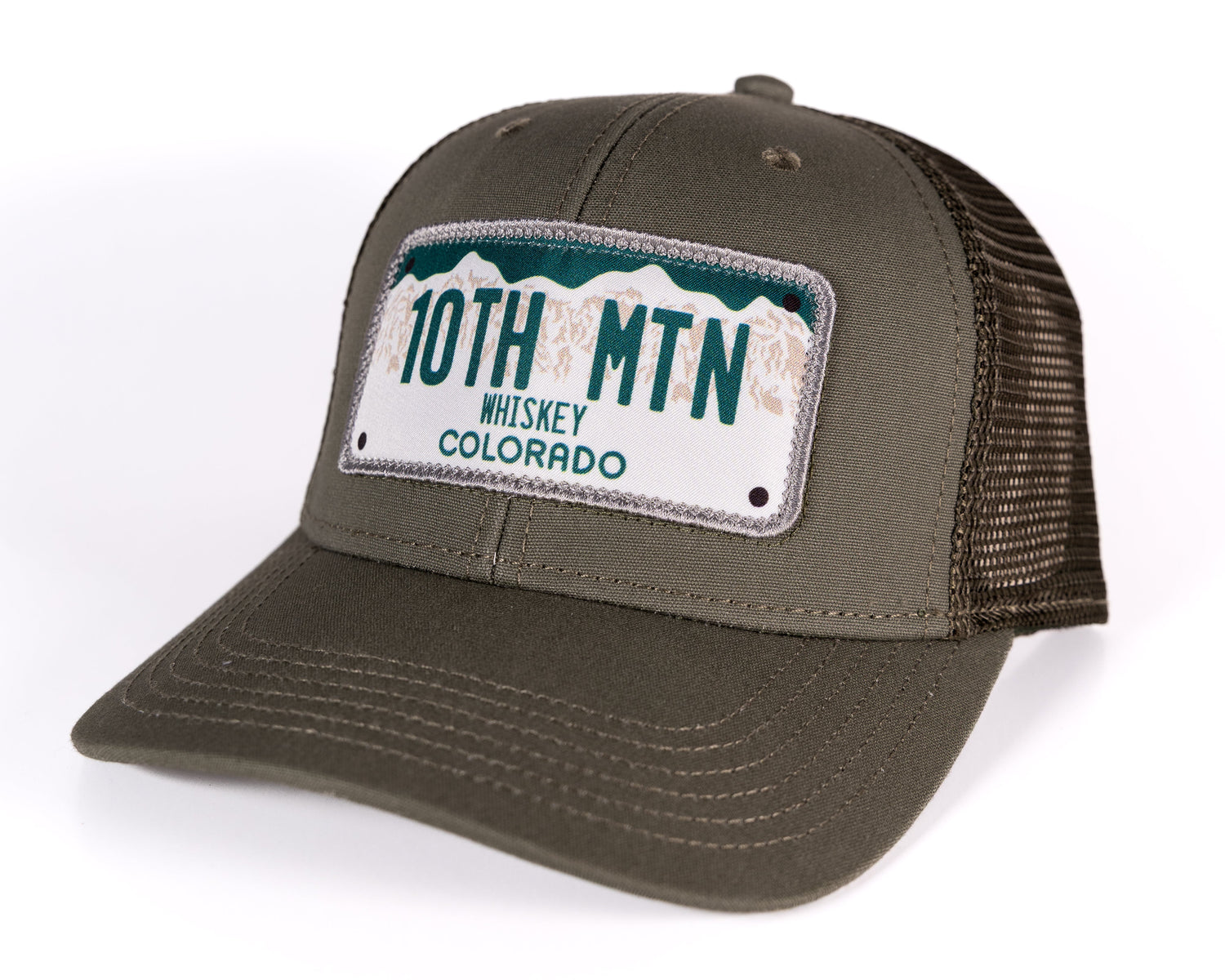 Colorado License Plate Hat - 10th Mountain Whiskey