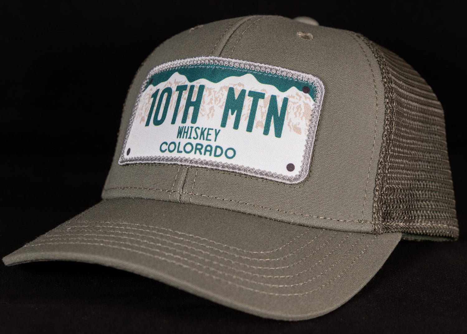 Colorado License Plate Hat - 10th Mountain Whiskey