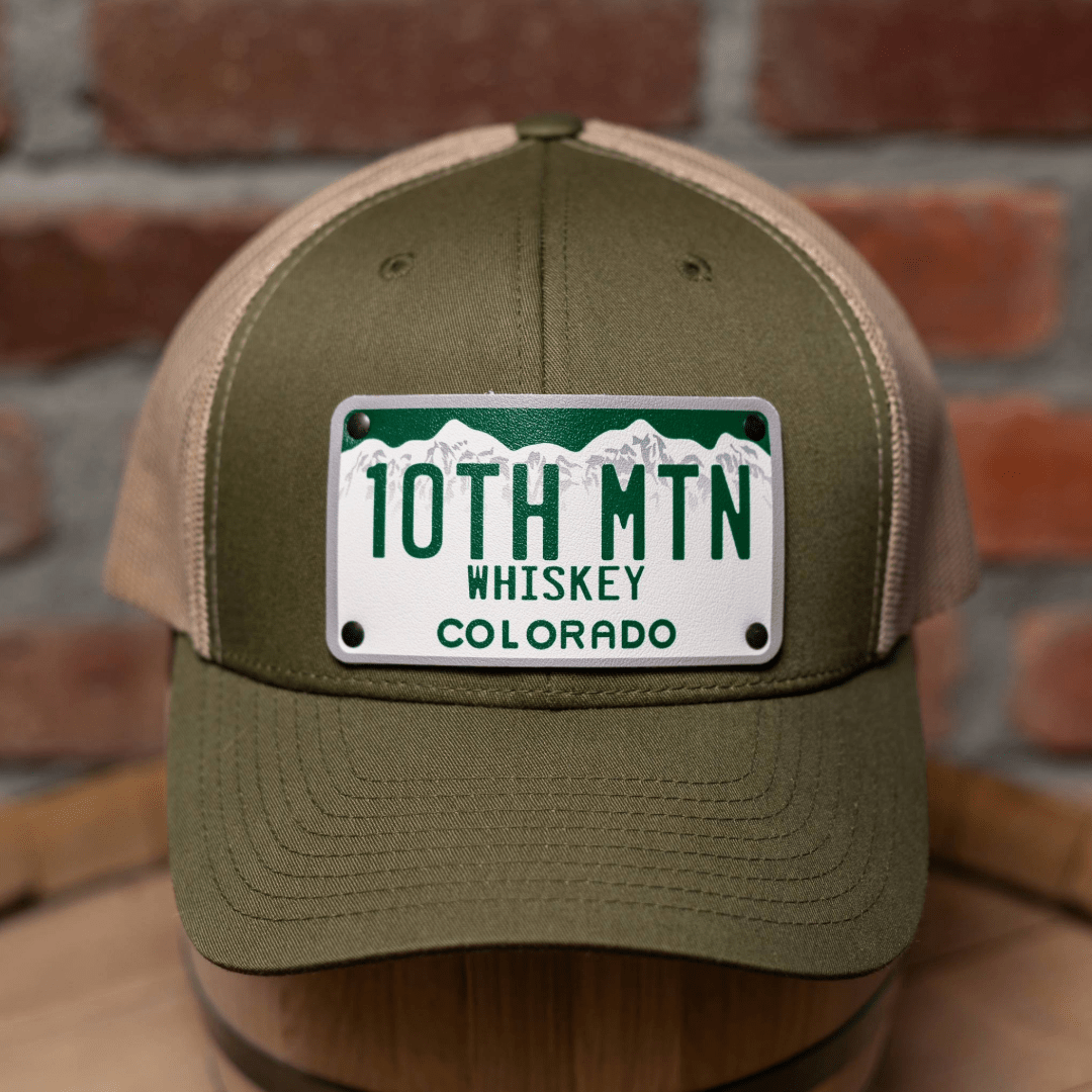 Colorado License Plate Hat - 10th Mountain Whiskey