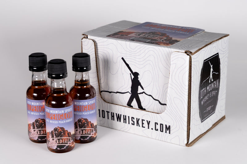 10th Mountain Cordial Airplane Bottle 12 Pack – 10th Mountain Whiskey