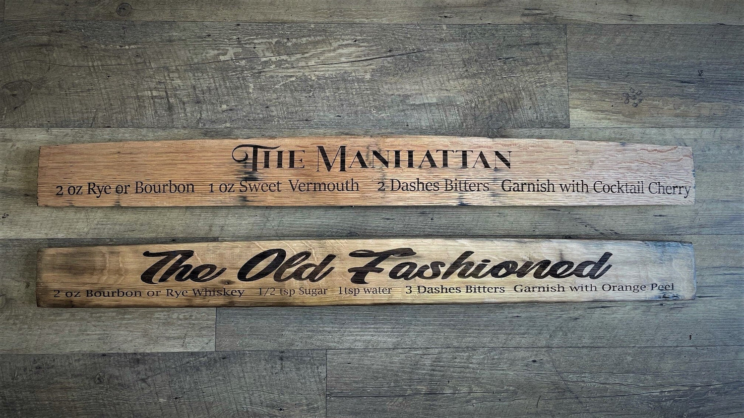 Drink Recipe Barrel Stave - 10th Mountain Whiskey