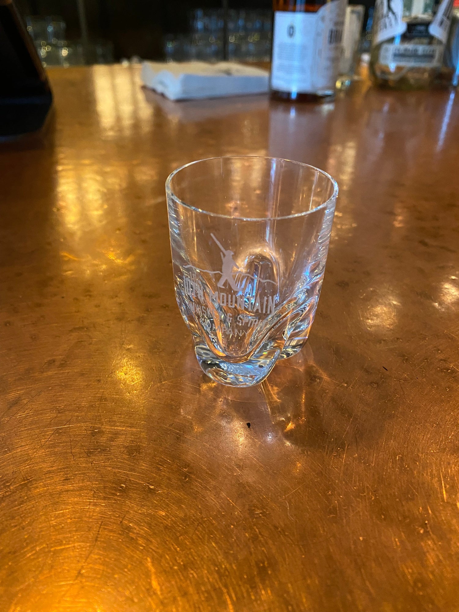 Etched Shot Glass - 10th Mountain Whiskey