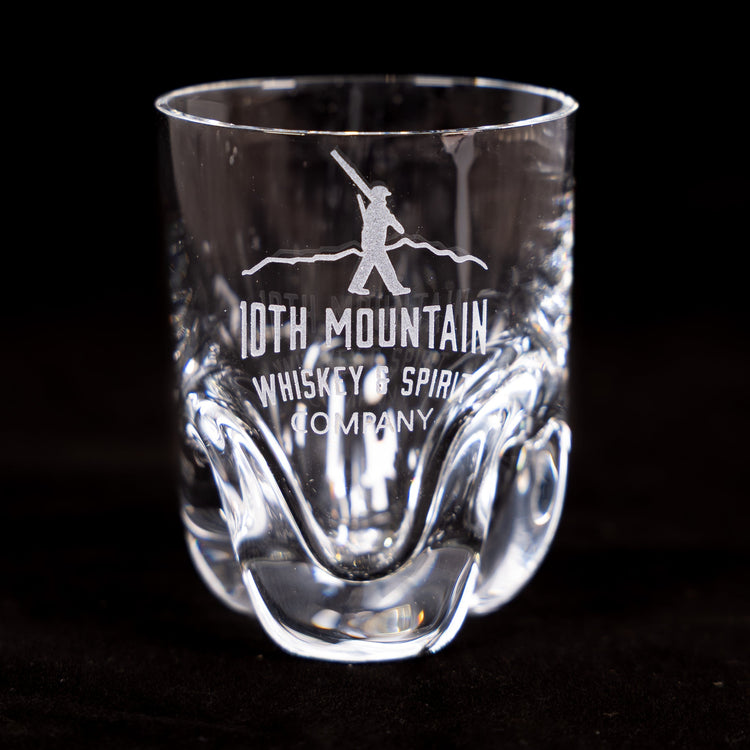 Etched Shot Glass - 10th Mountain Whiskey