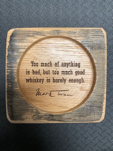 Hemingway & Twain Quote Coasters - 10th Mountain Whiskey
