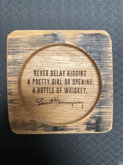 Hemingway & Twain Quote Coasters - 10th Mountain Whiskey