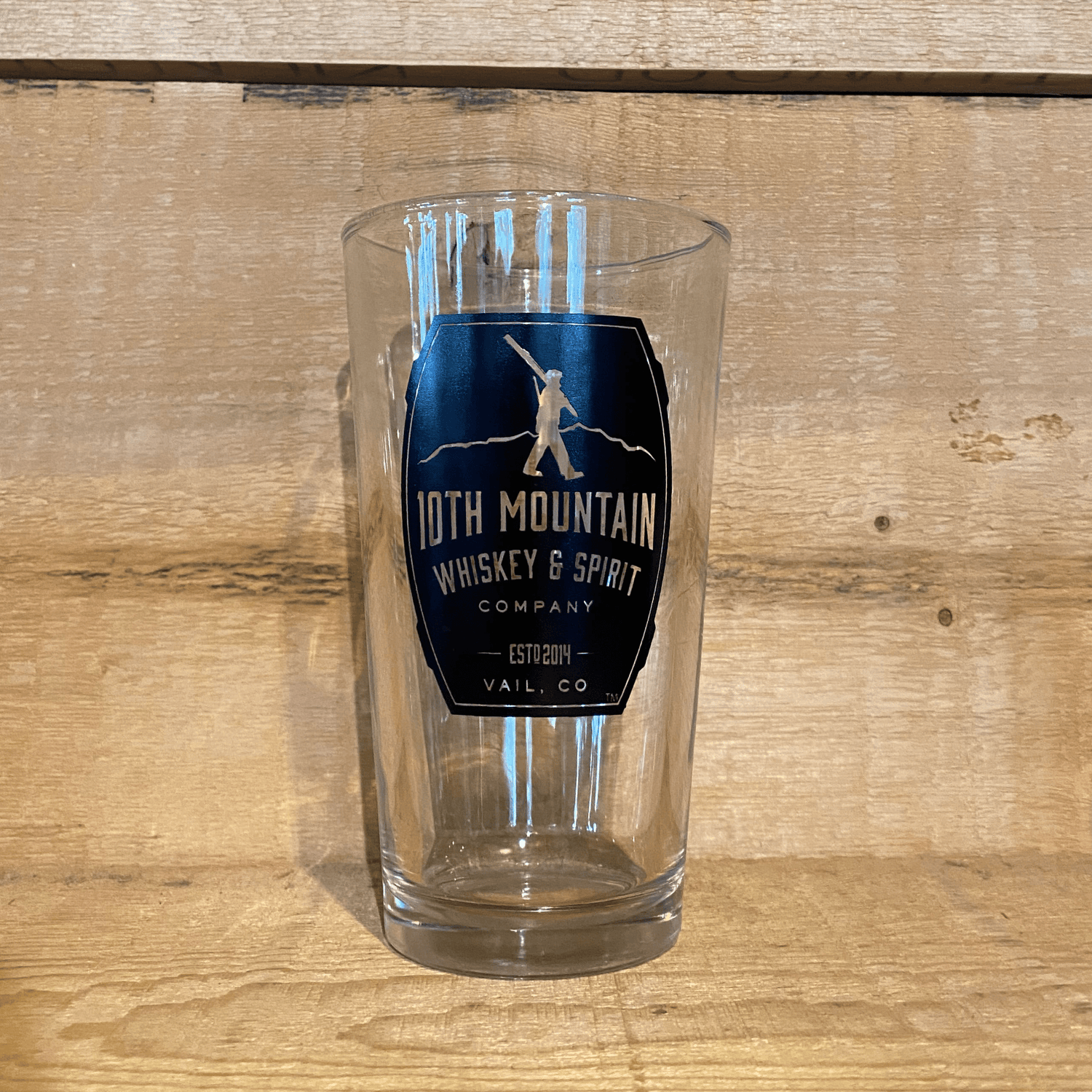 Pint Glass - 10th Mountain Whiskey