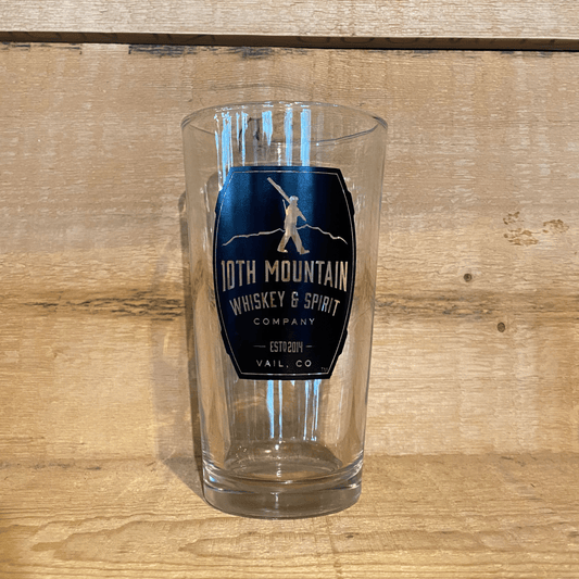 Pint Glass - 10th Mountain Whiskey