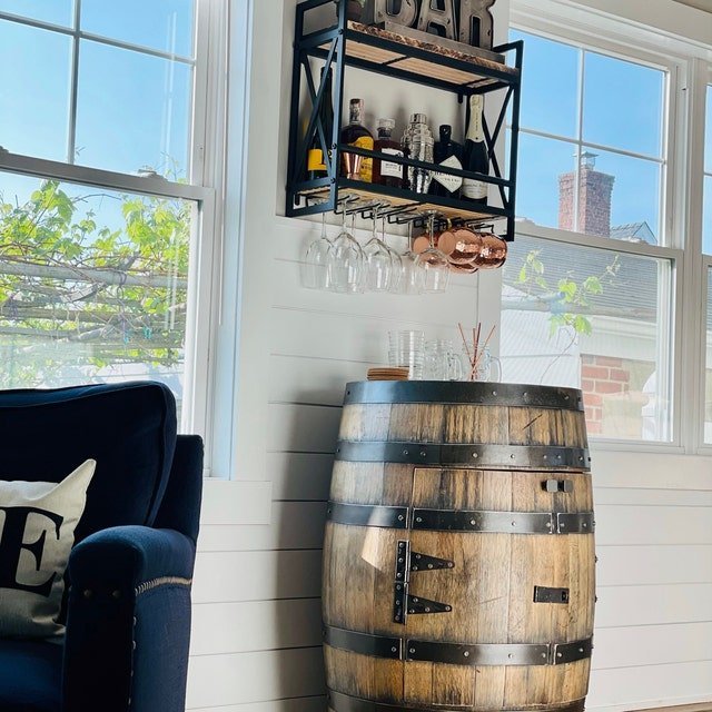 Premium Whiskey Barrel Cabinet - 10th Mountain Whiskey