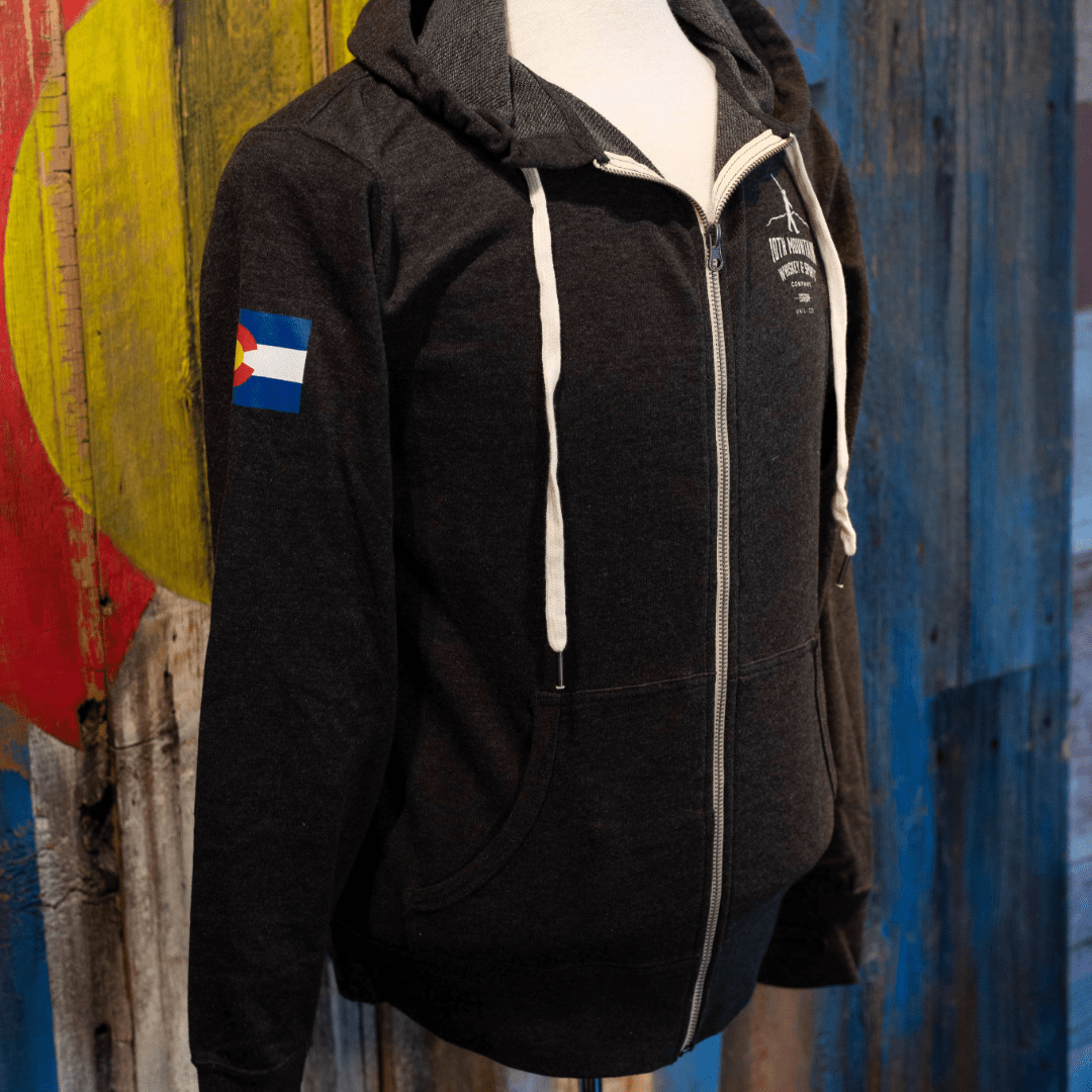 Walk With Us - Zip Hooded Sweatshirt - 10th Mountain Whiskey