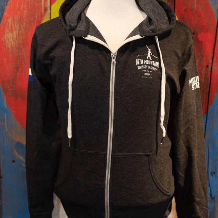 Walk With Us - Zip Hooded Sweatshirt - 10th Mountain Whiskey